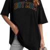 Boy Mom Shirt for Women Oversized Mama Tshirt Mom Lift T-Shirt Gift for Mom Casual Tee Tops