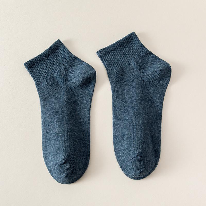 Men's Summer Thin Cotton Ankle Socks: Breathable, Sweat-Absorbing, Anti-Odor Low-Cut Sports Socks
