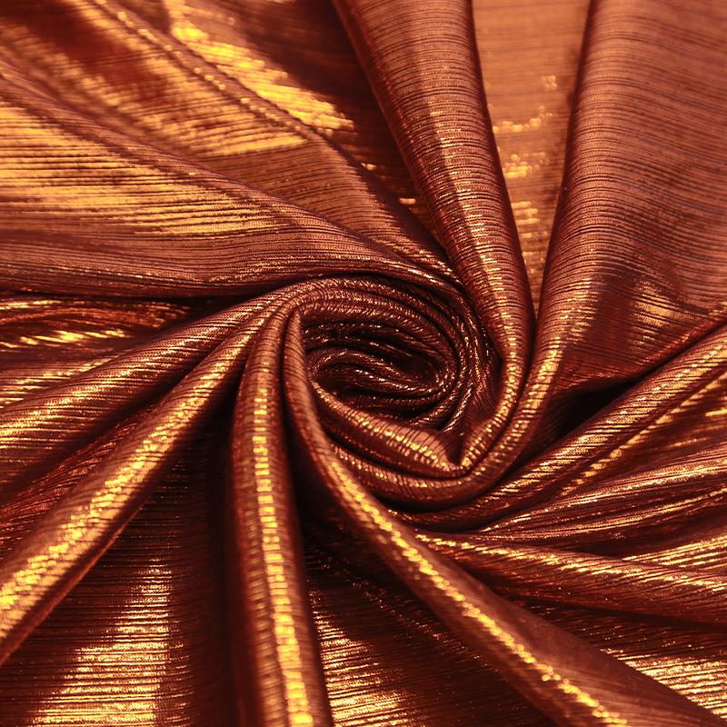 Sparkling Elastic Fabric for Dance Wear Costumes Dress Gilded Soft Stretch Fabric Background Decoration Clothing DIY Material