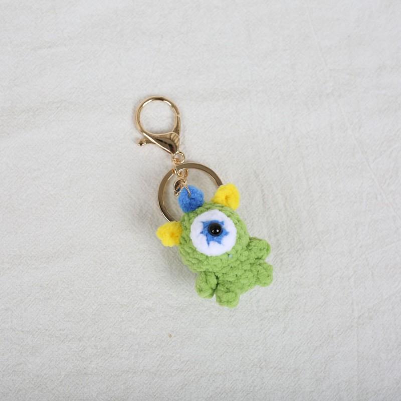 Mini Animal Doll Series Crochet Keychain Knitted Small Rabbit Doll Keyrings Mini Puppy Cute Keychain Custom Accessory
