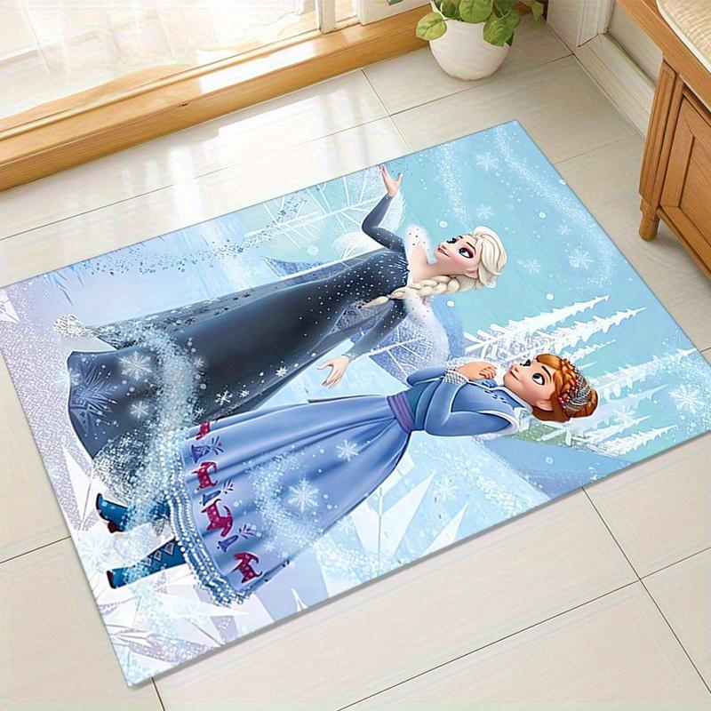 

1pc. Elsa & Anna Frozen Snowflake Outdoor Rug - Home Decor Carpet Gift for Room, Office Chair Cover, Winter Wonderland Theme Decorationz041011 60cm by 90cm