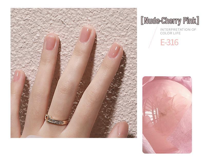 Gaoy Transparent Nude Jelly Gel Nail Polish 2025 - New Translucent Nude Color for Professional Use