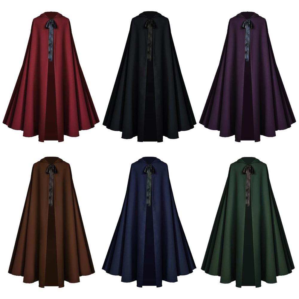 Medieval Death God Cosplay Cloak With Hood For Halloween Stage Performances