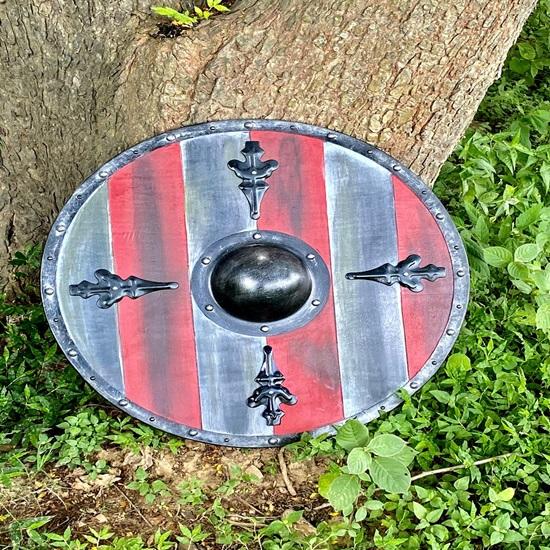 45.72 Cm Medieval Leif Erickson Viking Valhalla Authentic Battle Worn Viking Shield, Norse Viking Shield, Viking Gift Him Her