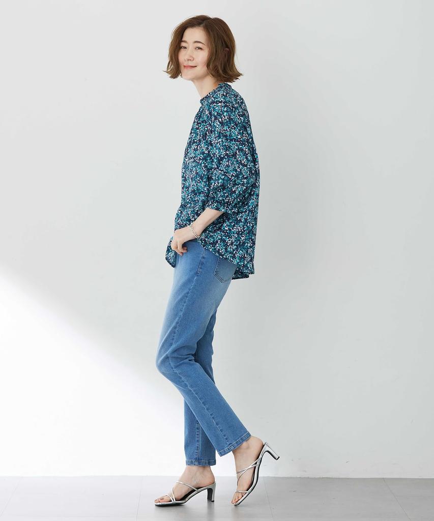 Petit Honfleur Apash Print Green Blouse, Women's, 523286,