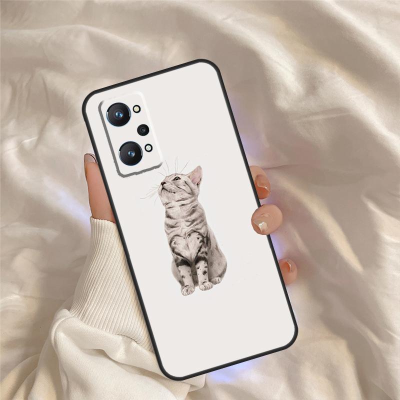 Cute Cat Animal Case For Realme 15 14 11 12 13 Pro Plus C65 C67 C71 C63 C61 C55 C51 C53 C35 C75 GT6 GT7 Pro