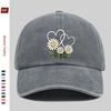 1pc Daisy And Heart Print Baseball Cap with Floral Element Design Sun Hat, Comfortable And Lightweight Adjustable Strap Fashiona