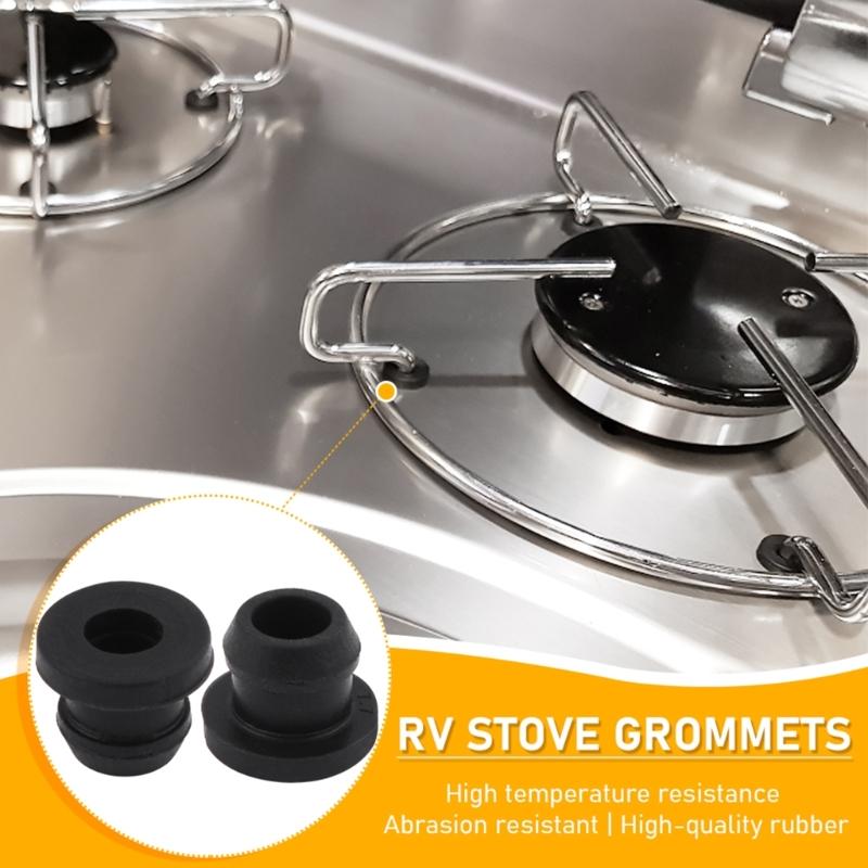 Replacement Accessories Stove Grommets Scratchproof Grates Grommet Kit Stove Parts Heat Resistant Rubber Grommets