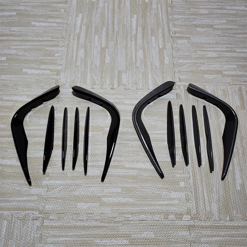 Car Front Bumper Splitter Spoiler Fog Light Trim Wind Knife For Mercedes Benz GLC Class X253 GLC260 300 GLC43 AMG 2016-2019 ABS