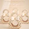 1Pcs Portable Candy Bag Cute Bow Mini Gift Bag Box for Party Baby Shower Paper Chocolate Candy Box Wedding Favours Boxes