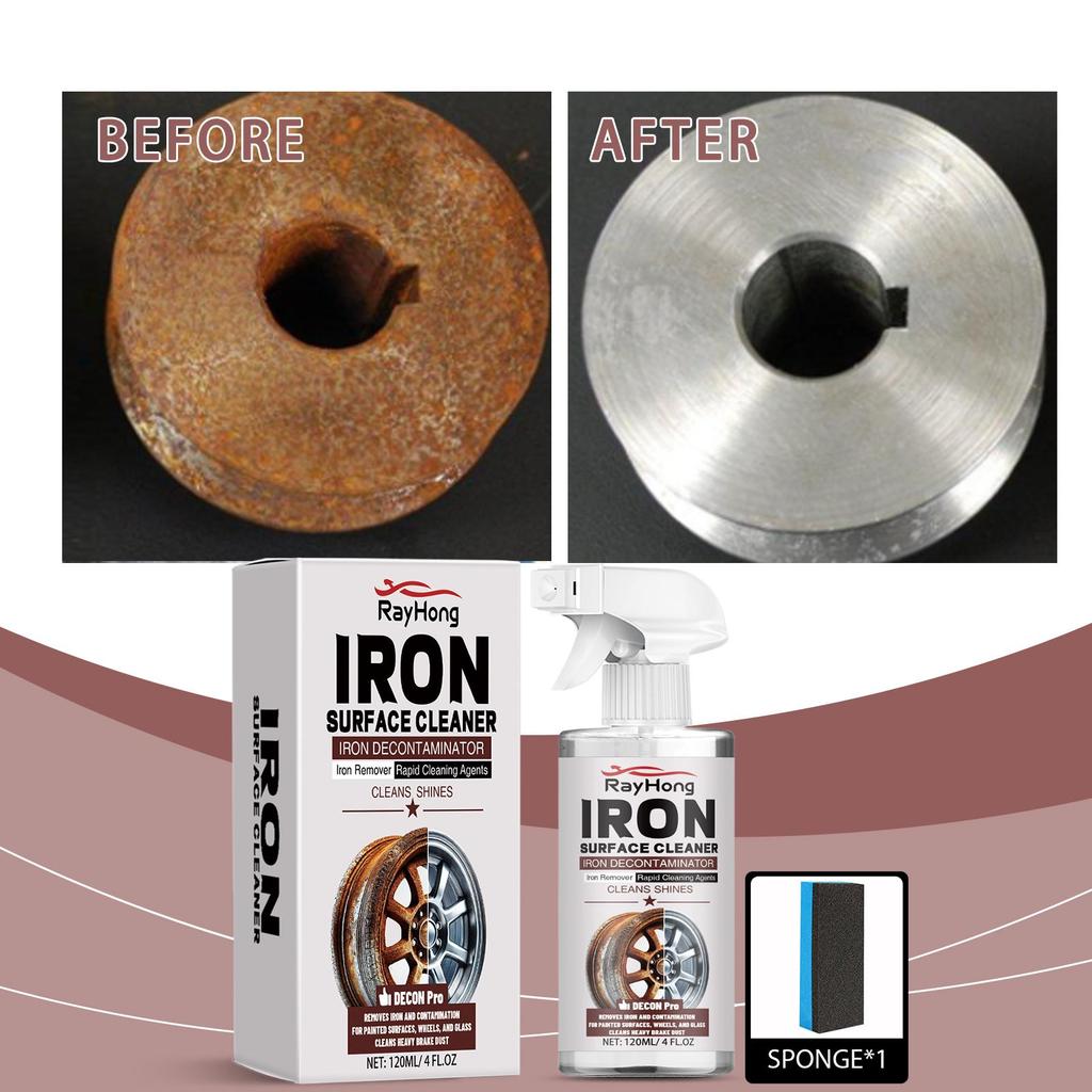 120ml Car Wheel Rust Remover Cleaner Car Tire Steel Rim Cleaner Stain Remover & Rust Maintainer
