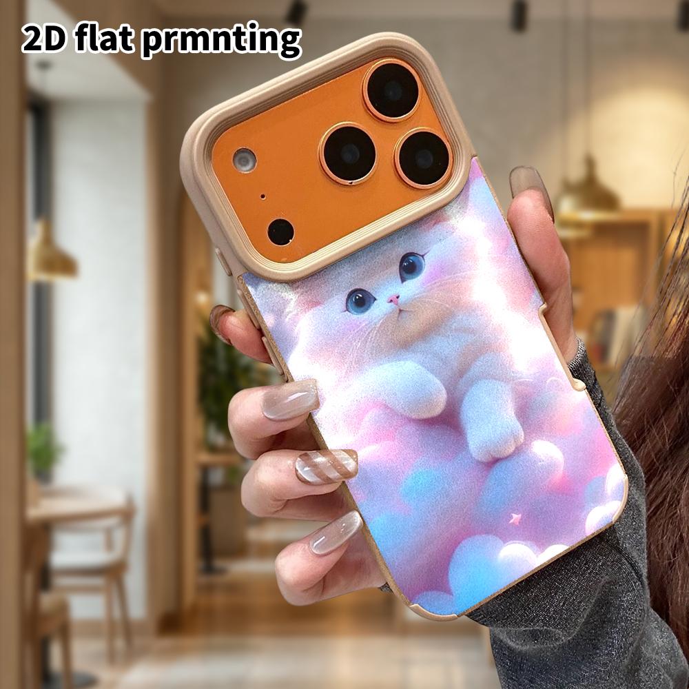 Phone Case: Lambskin 2D Flat Samsung Galaxy A34 A35 M05 M06 S20 S22 S21 FE Plus 5G Protective Case, Cloud Cat, Christmas and Halloween Gift
