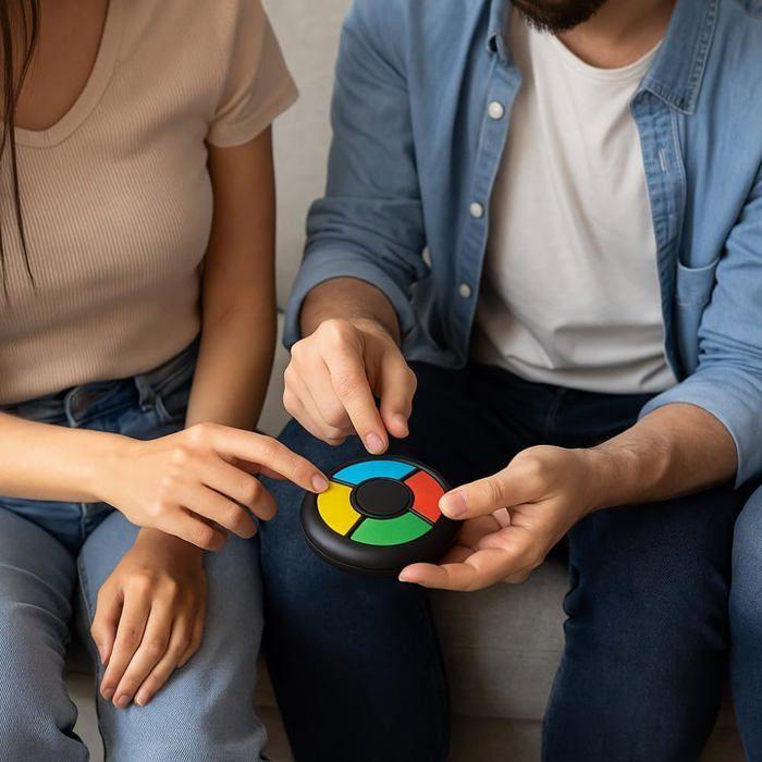 Tragbares elektronisches Memory-Labyrinth-Spiel mit farbigen Knöpfen für Kinder und Erwachsene