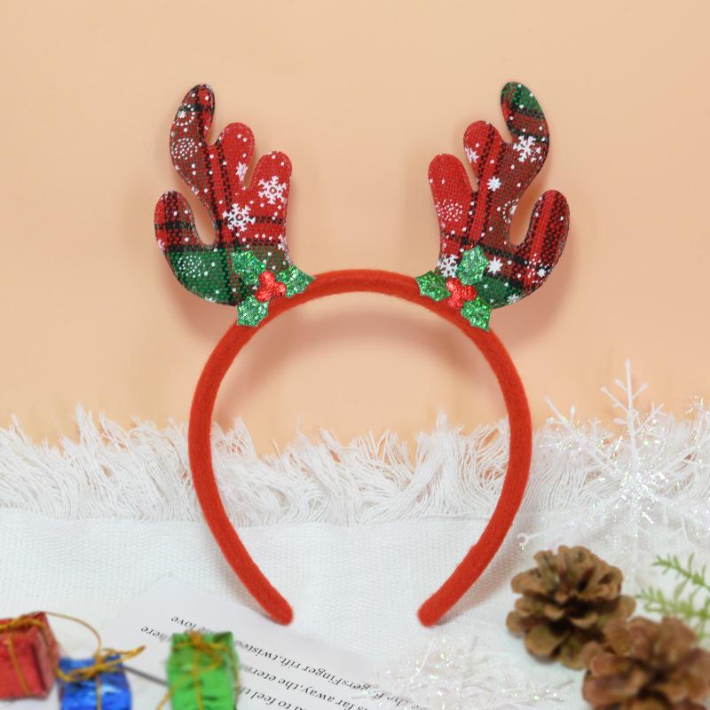 

Luminous Christmas Reindeer Headband - Cartoon Buckle Hair Accessory