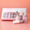 Achtfarbiges mattes Mikro-Liquid-Lidschatten-Set Farbig schimmernd Samtig wasserfest Schweißfest Lidschatten-Set Augen-Make-up