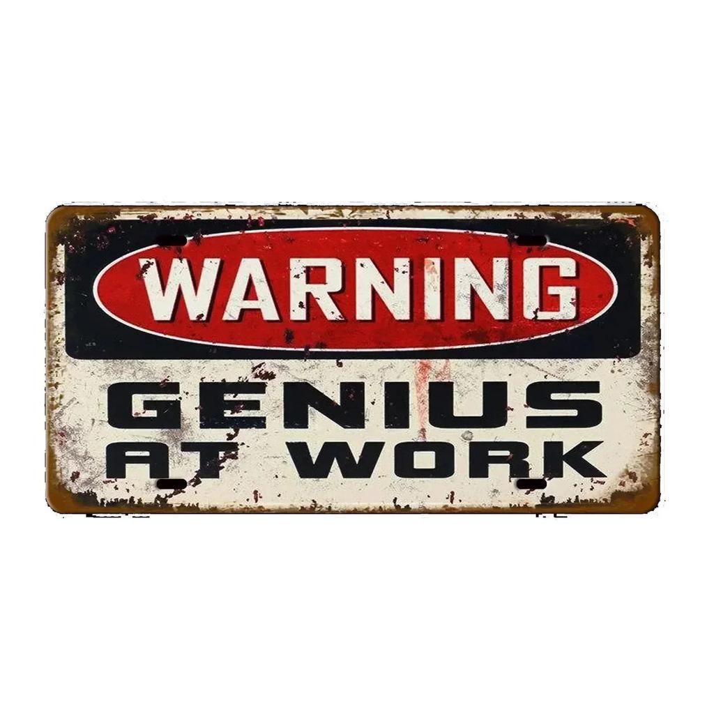 No Smoking Caution Signs: Metal Aluminum Vintage Decor for Garage & Clubs