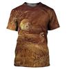 Camouflage Hunting Animals Quail 3D Print Summer Men's O-Neck T-shirt Casual Short Sleeve  T Shirt