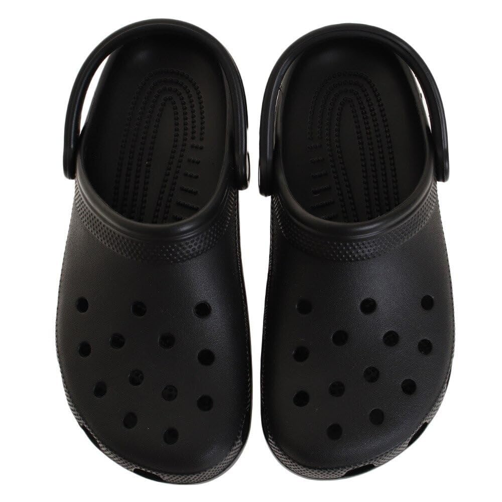 Crocs Classic Clog Sandals, Black, 10001-001-2023 (Black/Size 24.0/Men's) [Used]