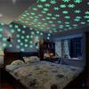 50/100PCS Luminescent Snowflake Wall Stickers, Mini Christmas Snowflake Luminous Wall Decoration Suitable For Home Bedroom Baby Room Decoration