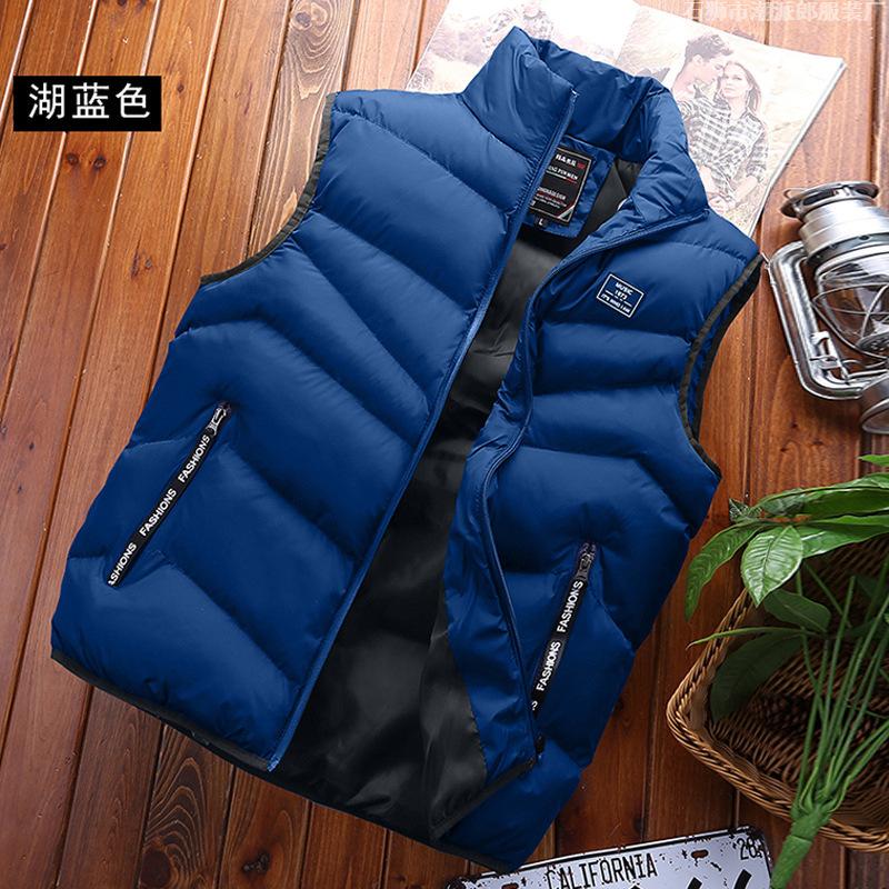 Men's Feather Rong Cotton Vest Men's Warm Vest Men's Casual Couple Vest Jacket Direct Supply