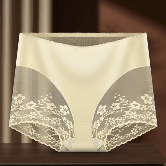 Women Lace Underwear Seamless High Waisted Hipster Briefs Ultra Thin