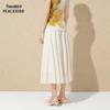 PEACEBIRD AAGFG230T Pleated High-Waist Long Skirt