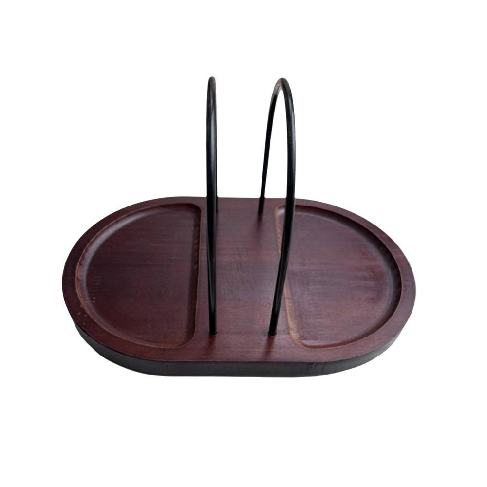 Multi Compartment Rotating Napkin Holder Vertical Napkin Holder  for Dining Table