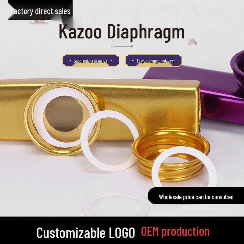 Kazoo Flute Diaphragm for Guitar & Ukulele - Professional Metal Companion ZP105