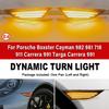 2Pcs Dynamic LED Turn Signal Side Marker Light Repeater Lamp For Porsche Boxster Cayman 982 981 718 Spyder 991 911 Carrera