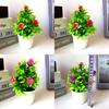 Mini Faux Rose Potted Plant With Injection Mold For Home Office And Gift Use