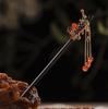 Vintage Chinese Wood Hair Sticks for Women Handmade Luxury Flower Hairpins Hair Chopsticks Wedding Party Head Jewelry Accessory