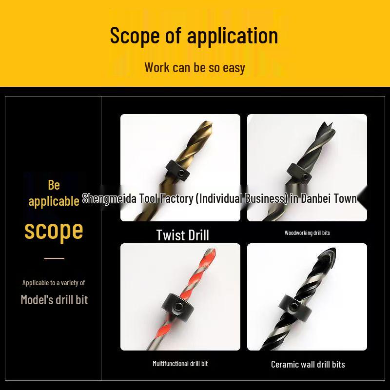 Adjustable Drill Bit Depth Stop Collar 3-16mm: Positioning and Depth Control