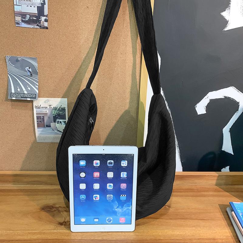 Dámská crossbody taška Velkokapacitní Studentská Jednobarevná Dojížděcí Taška přes rameno