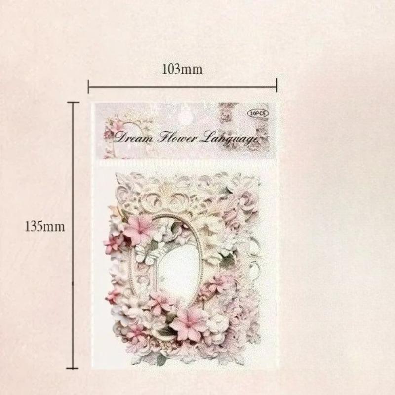 10pcs Memo Pads Material Paper Retroactive Memory Junk Journal Scrapbooking Cards Retro Background Decoration Paper