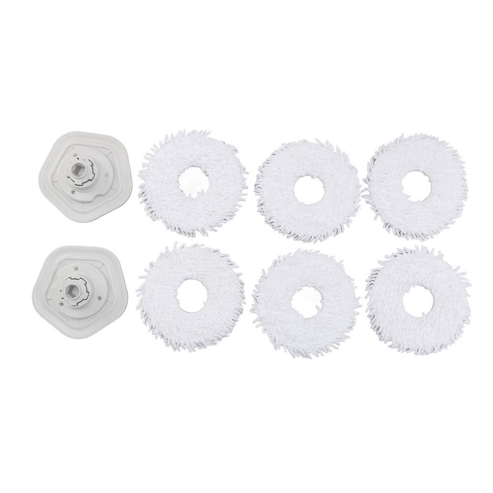 8PCS Snap Fit Vacuum Floor Mop Mop Pads Replacement for Dreame W10 /W10 Pro Dust Removal