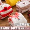 Winter Explosion Coral Fleece Women'S Socks Three-Dimensional Cartoon Terry Socks, Thickened Christmas Socks, Japanese Floor Socks