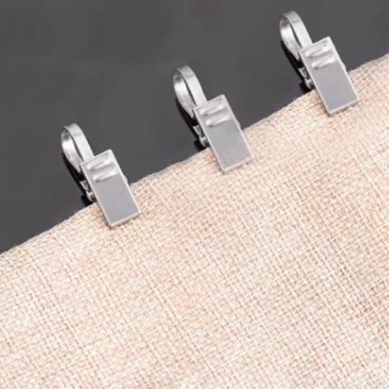 20Pcs Stainless Steel Hooks Clips Rustproof Weather-Resistant Multi-purpose Curtain String Light Hangers S Hooks