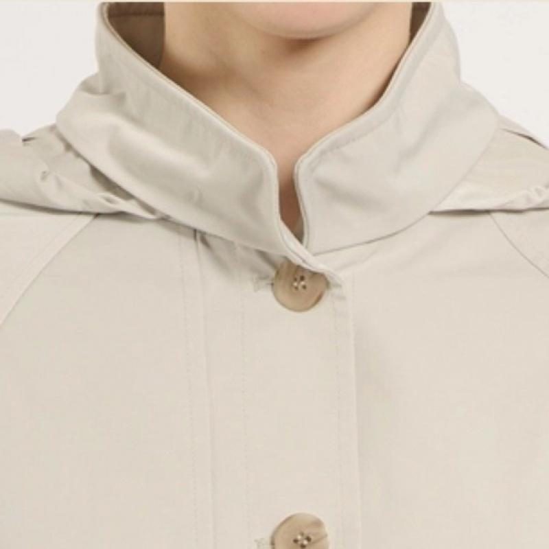 BCBG Hooded Button Windbreaker Jumper B5m3r105
