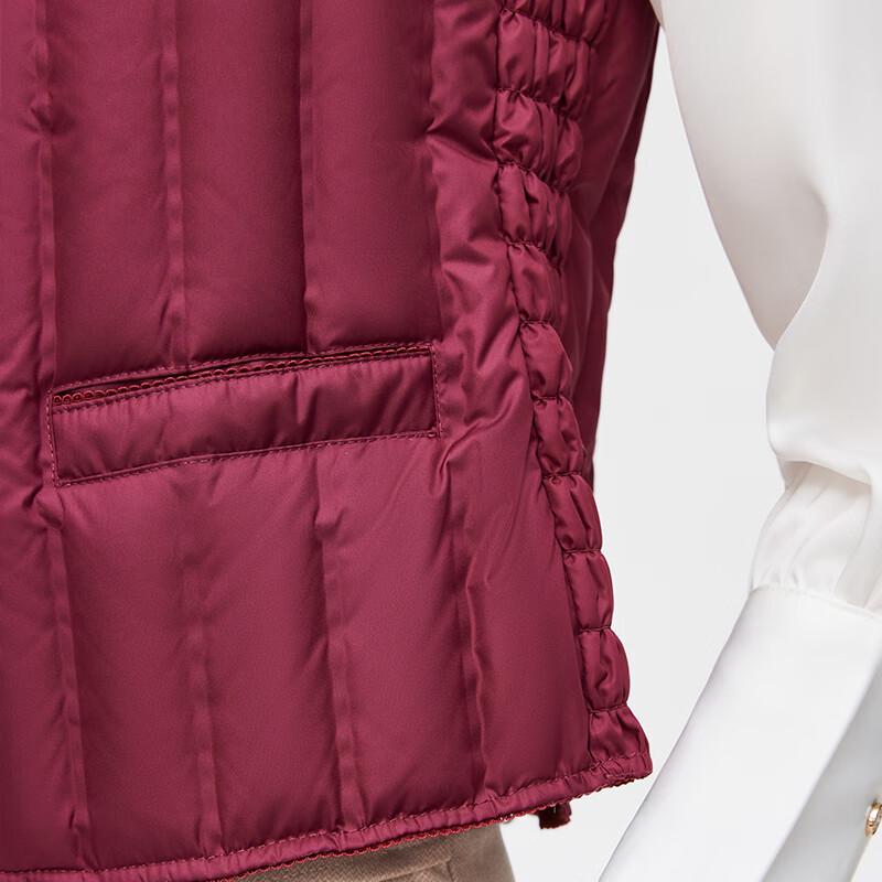 Snowflying Women's V-Neck Floral Down Vest