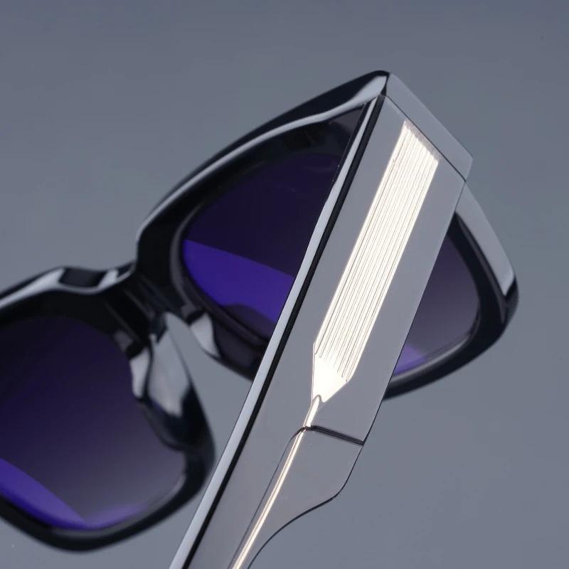 JMM INS Enzo Occhiali da sole quadrati in acetato per uomo e donna marca designer fatti a mano in Giappone Occhiali classici Vintage con astuccio