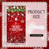 Christmas Door Cover Snowflake Background Banner Merry Christmas Decorations with Ball Design Photography Hanging Cover Photo Booth Props Decorations