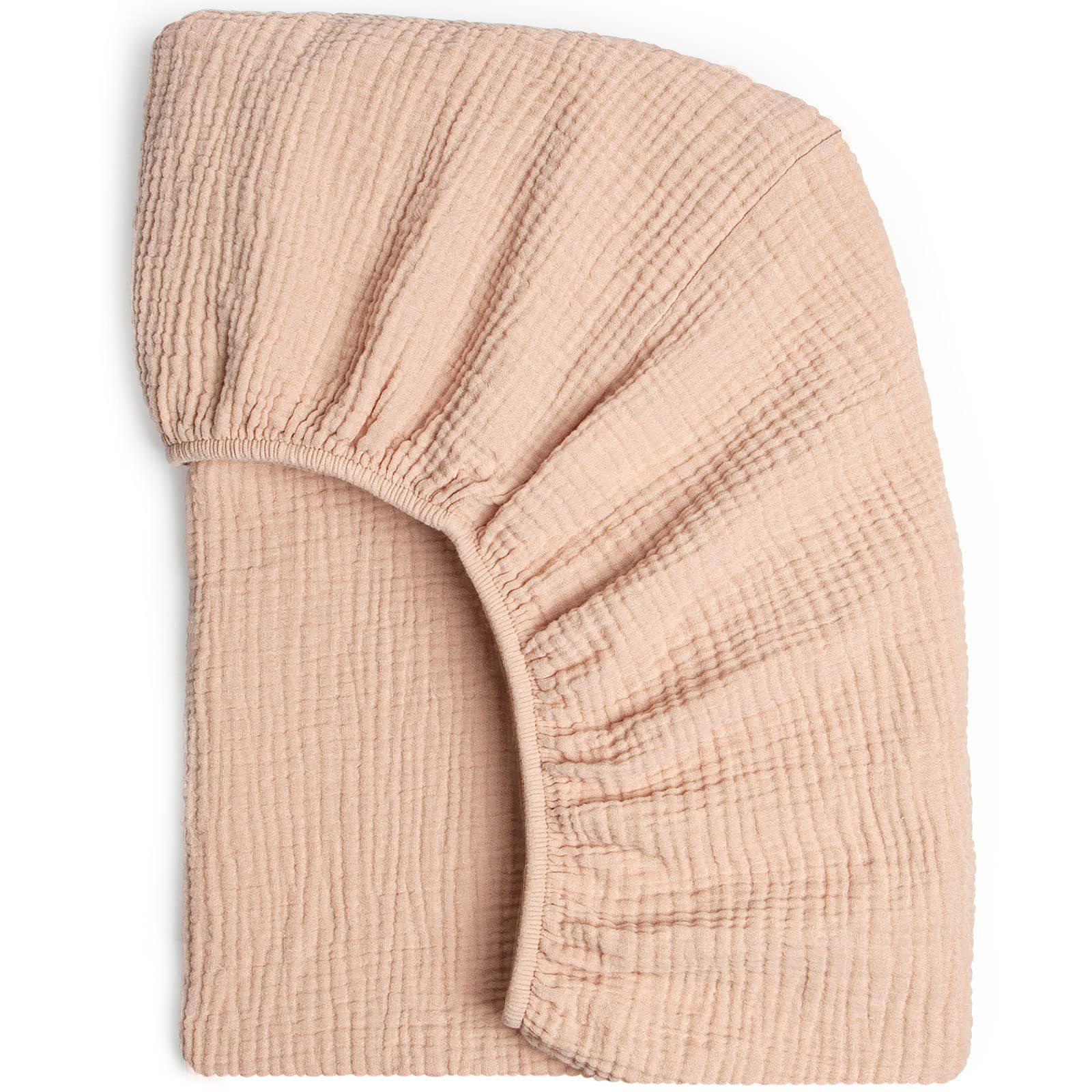 

Детская простыня на резинке, дышащая и хлопковая простыня для коляски, однотонный съемный чехол для младенцев, комфортный отдых 8