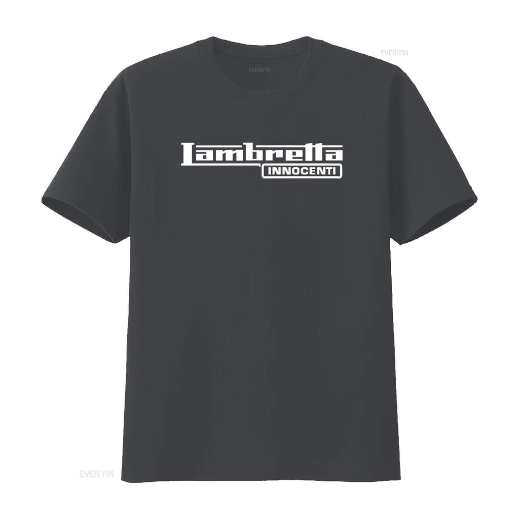 T-shirt Lambretta Innocenti Mod Skinhead Scooteriste Rudie Rudeboy Mode Streetwear Impression vintage Lavé streetwear Décontracté