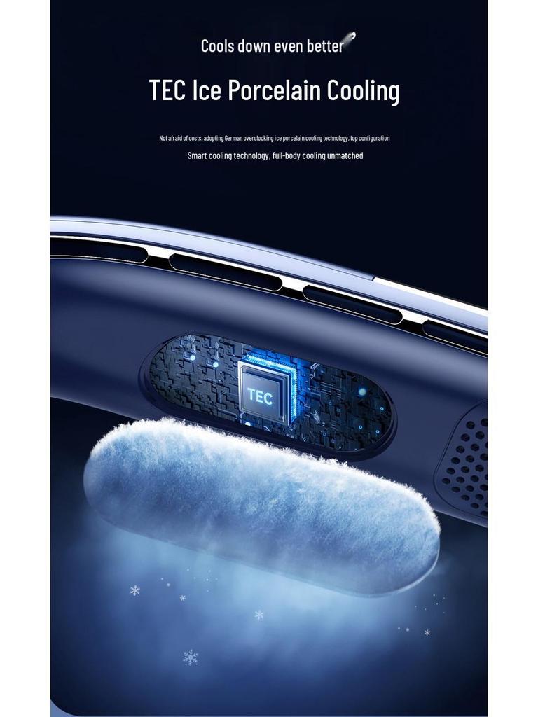 Bladeless Hands-Free Neck Fan: Portable, Wearable, and Perfect for Outdoor Sports