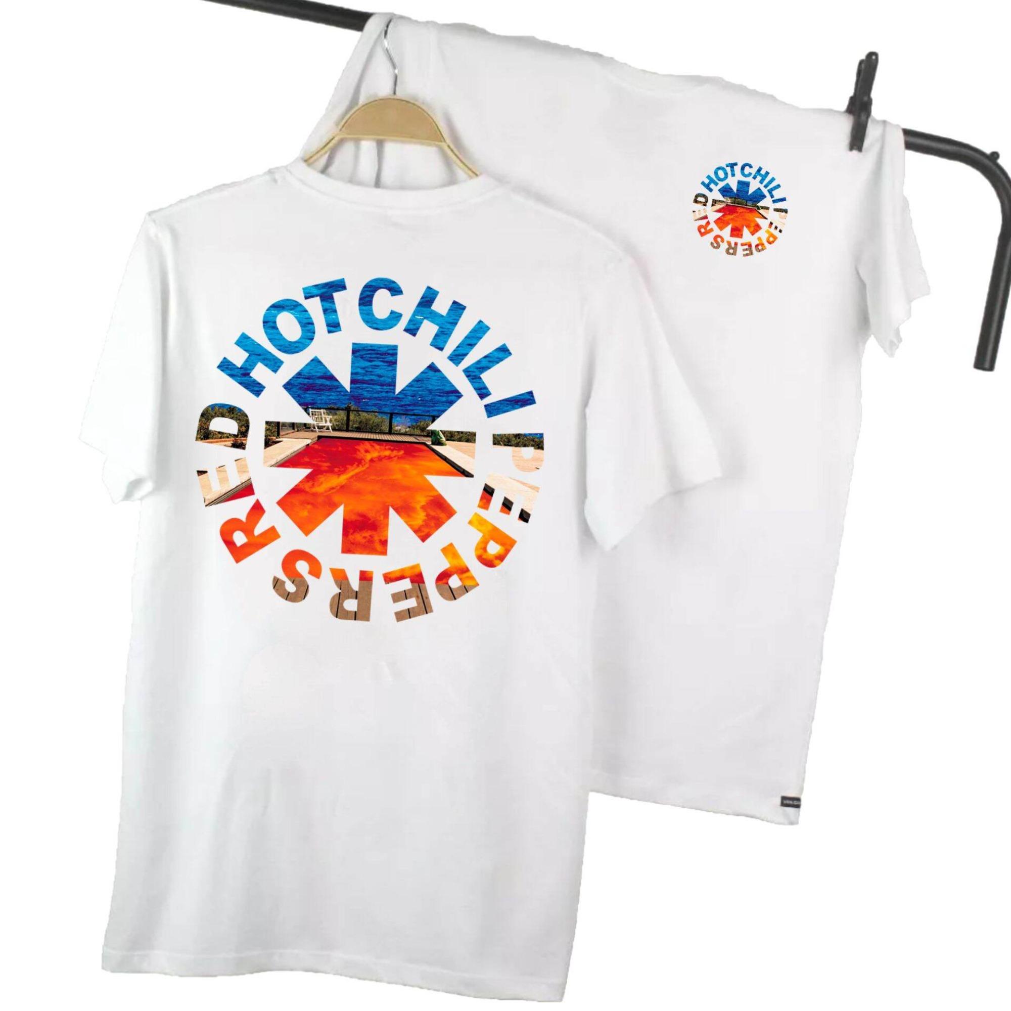 

Лето 2025 ХИТ ПРОДАЖ Футболка группы RHCP 100% хлопок гребенной 24s Премиум качества Футболка группы Red Hot Chili Peppers Хип-хоп футболки S