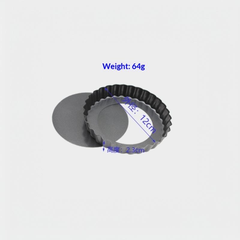 Fluted Pie Tart Pan Mold Baking Removable Bottom Nonstick Quiche Tool Circle Bakeware Template Dishes Cake Pans Gyh