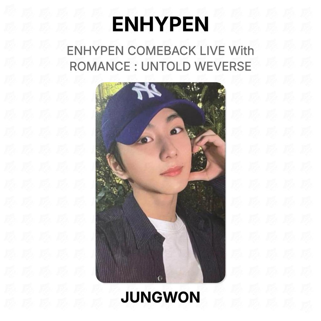 ENHYPEN COMEBACK LIVE With ROMANCE : UNTOLD WEVERSE Official Photocard