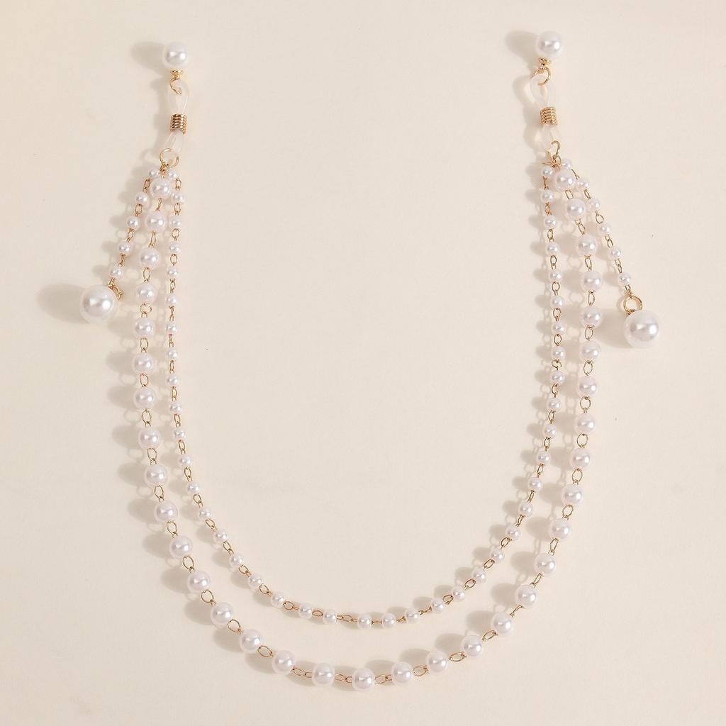 Sexy Nightclub Faux Pearl Tassel Nipple Chain Body Jewelry for Women