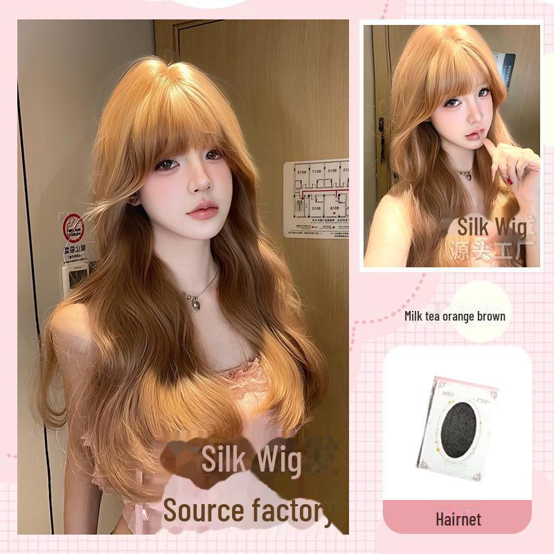 

Sihuan Длинный Оранжевый Большой Волнистый Кудрявый Парик Лолита для Женщин