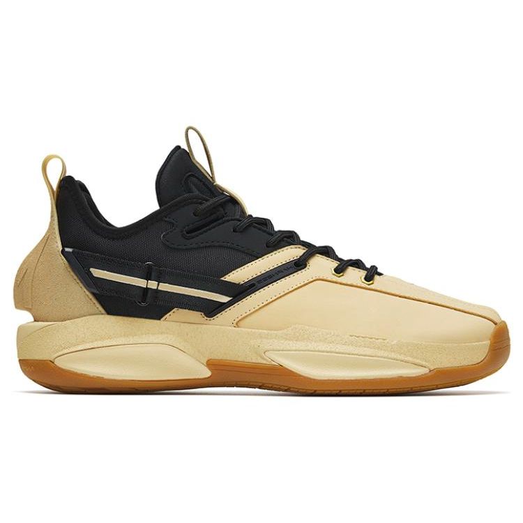 Anta Gh3 De Mu Shock Absorption Non-Slip Wear-Resistant Low-Top Basketball Shoes Men Sneakers Yellow Black 112241103-3